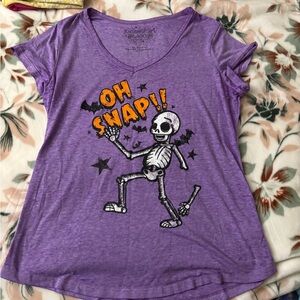 Rockin' Girl Purple 'Oh Snap' Women's Tee